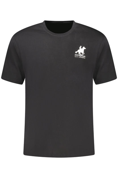 US GRAND MEN'S BLACK SHORT-SLEEVE T-SHIRT