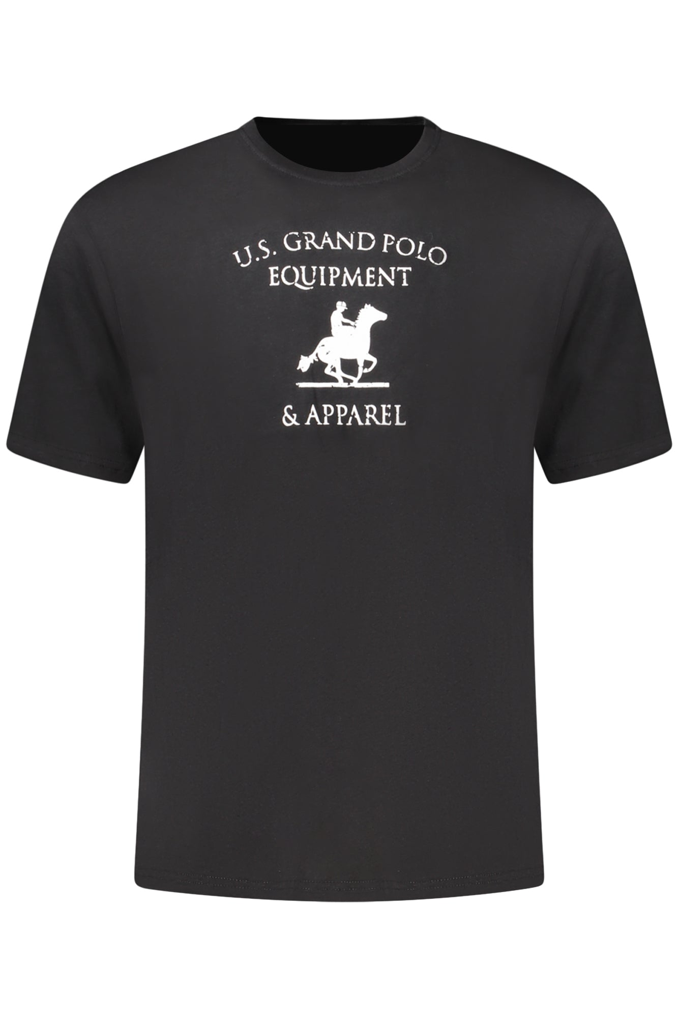 US GRAND MEN'S BLACK SHORT-SLEEVE T-SHIRT