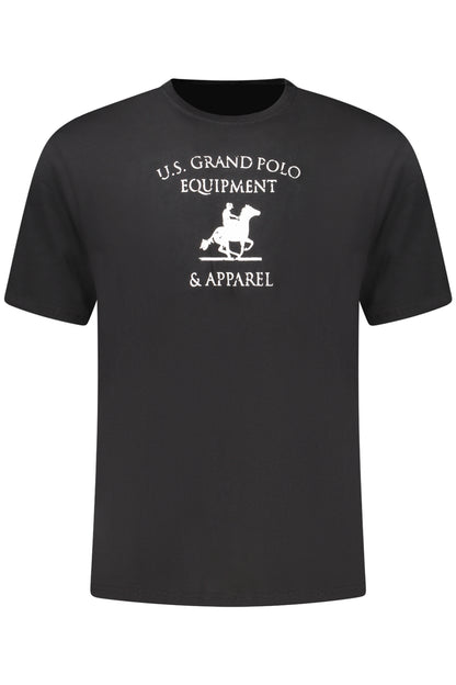 US GRAND MEN'S BLACK SHORT-SLEEVE T-SHIRT