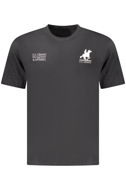US GRAND MEN'S BLACK SHORT-SLEEVE T-SHIRT