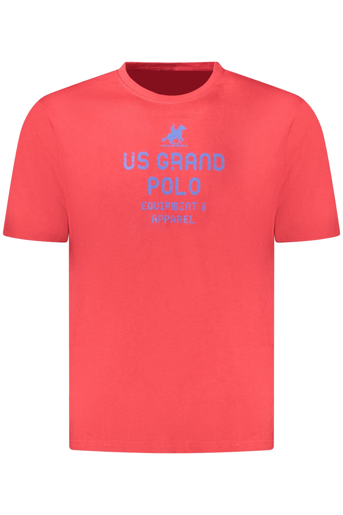 US GRAND MEN'S SHORT-SLEEVED RED T-SHIRT