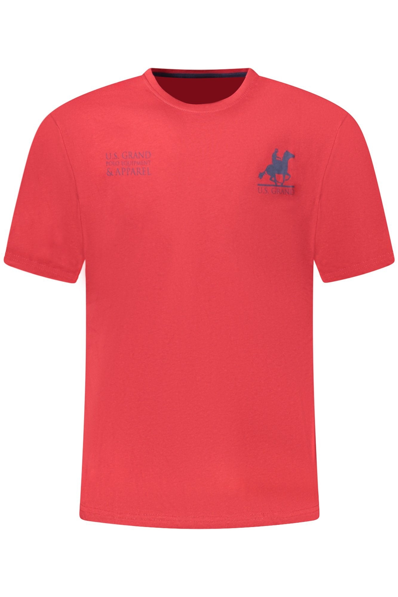 US GRAND MEN'S SHORT-SLEEVED RED T-SHIRT