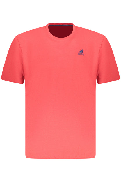 US GRAND MEN'S SHORT-SLEEVED RED T-SHIRT