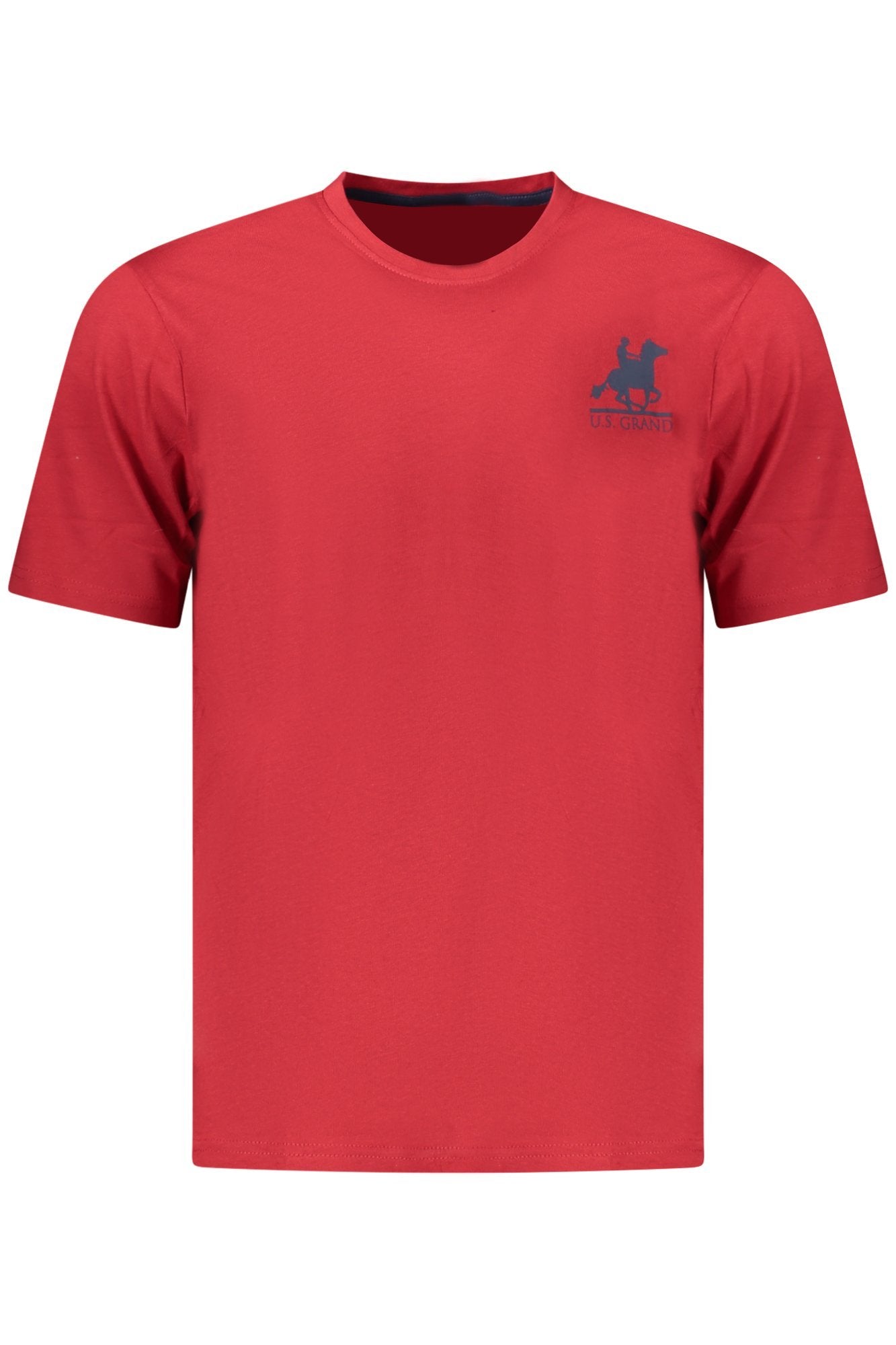 US GRAND MEN'S SHORT-SLEEVED RED T-SHIRT