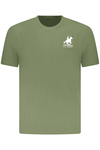US GRAND MEN'S SHORT-SLEEVED GREEN T-SHIRT