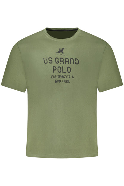 US GRAND MEN'S SHORT-SLEEVED GREEN T-SHIRT