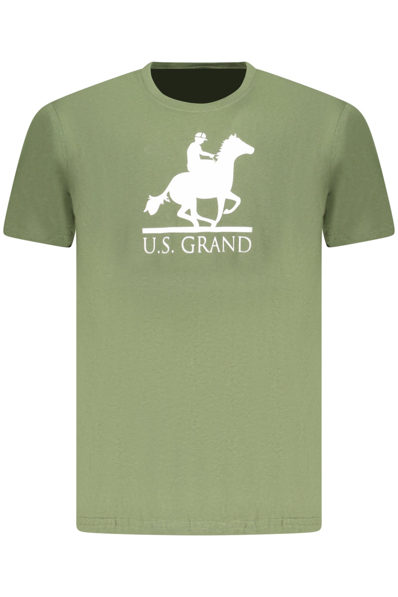 US GRAND MEN'S SHORT-SLEEVED GREEN T-SHIRT