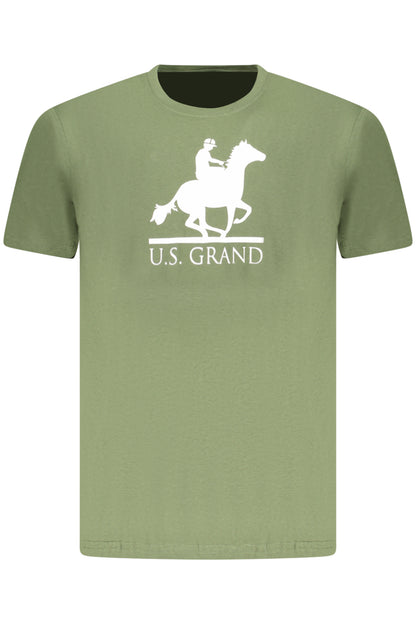 US GRAND MEN'S SHORT-SLEEVED GREEN T-SHIRT