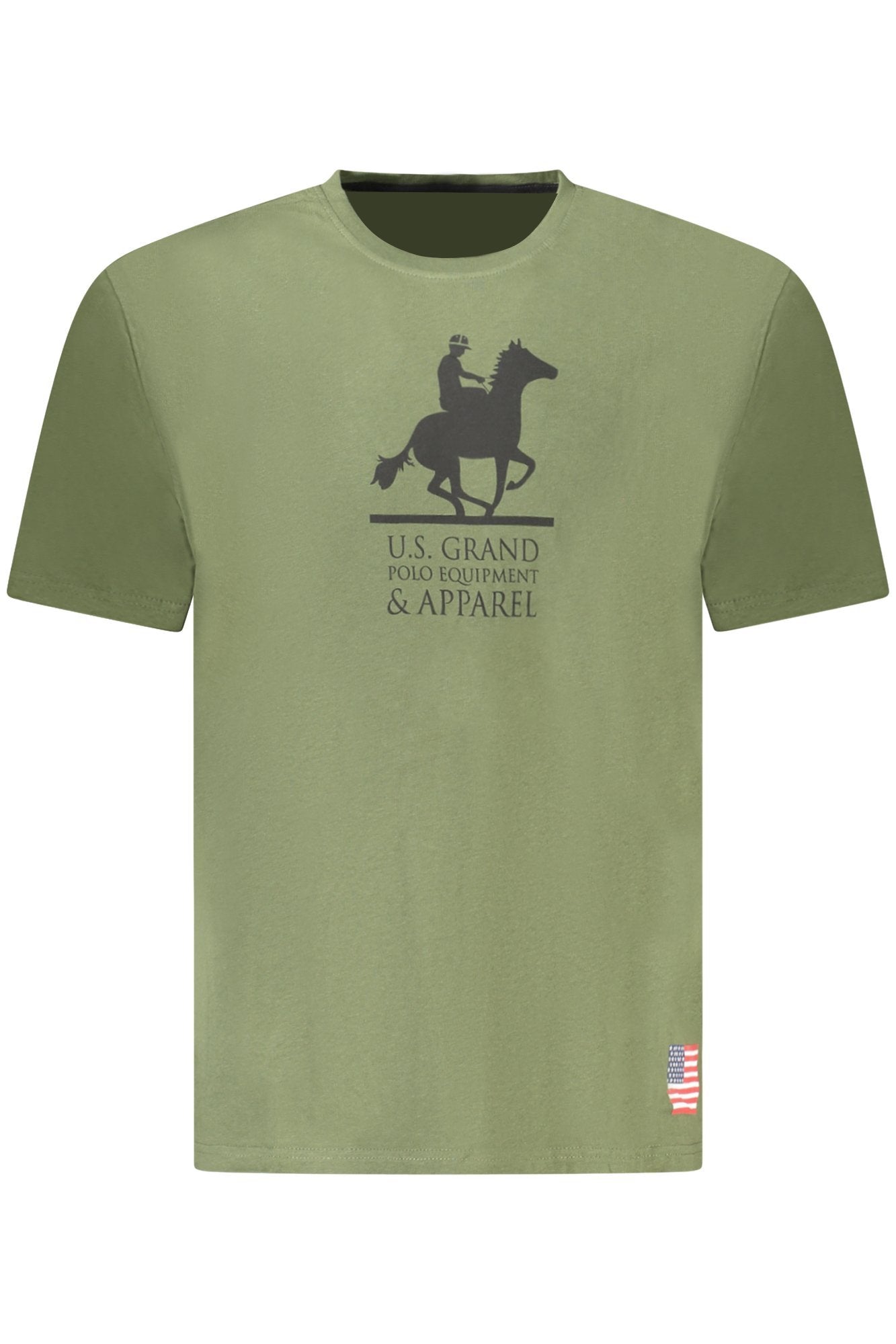 US GRAND MEN'S SHORT-SLEEVED GREEN T-SHIRT