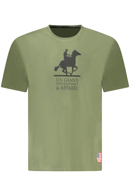 US GRAND MEN'S SHORT-SLEEVED GREEN T-SHIRT
