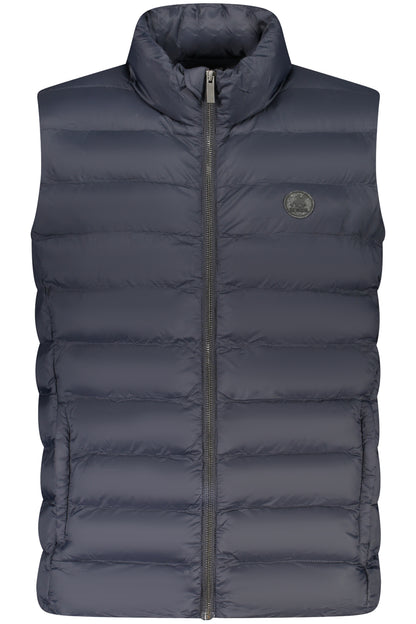US GRAND MEN'S BLUE SLEEVELESS JACKET