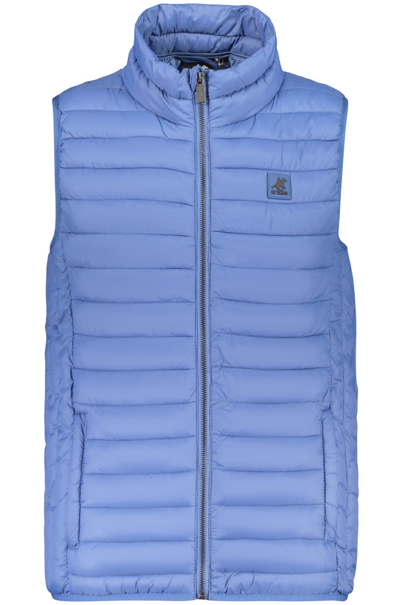 US GRAND MEN'S BLUE SLEEVELESS JACKET