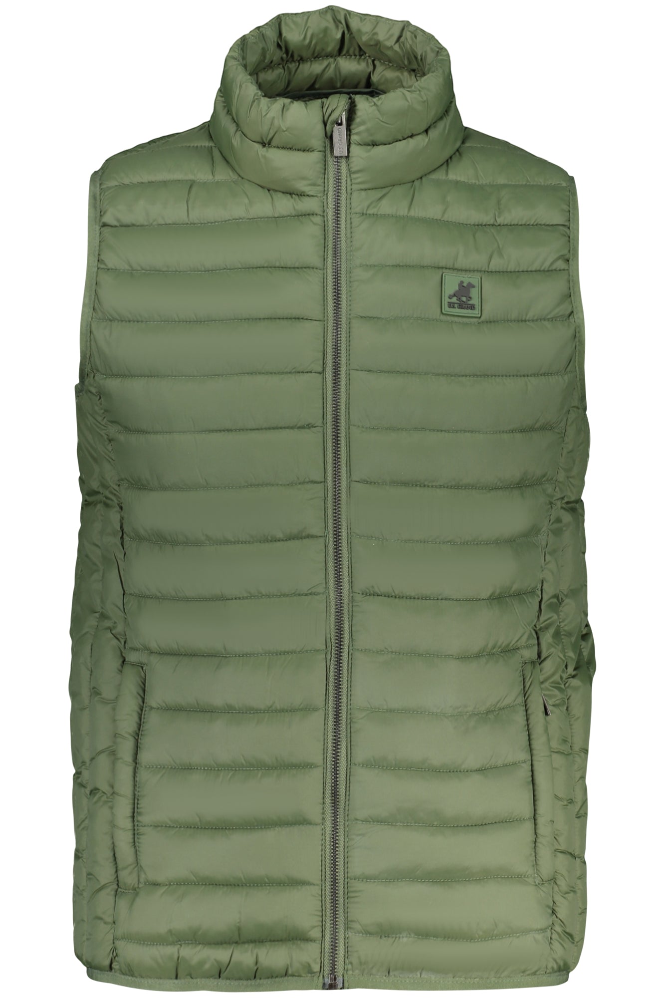 US GRAND MEN'S GREEN SLEEVELESS JACKET