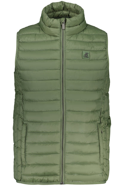 US GRAND MEN'S GREEN SLEEVELESS JACKET