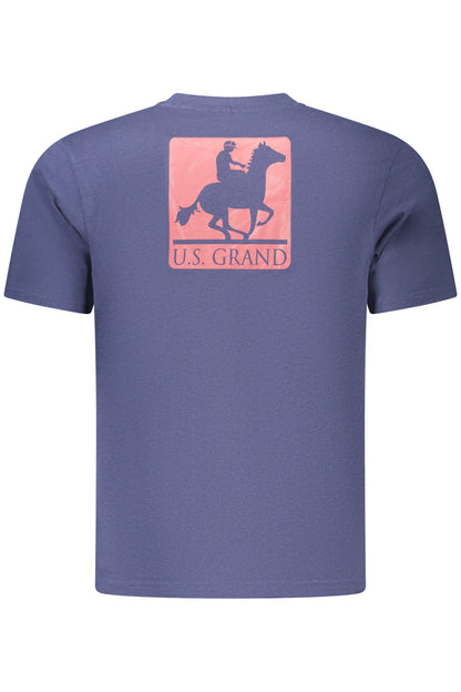 US GRAND MEN'S SHORT-SLEEVE T-SHIRT BLUE