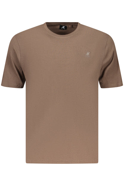 US GRAND MEN'S SHORT-SLEEVE T-SHIRT BROWN
