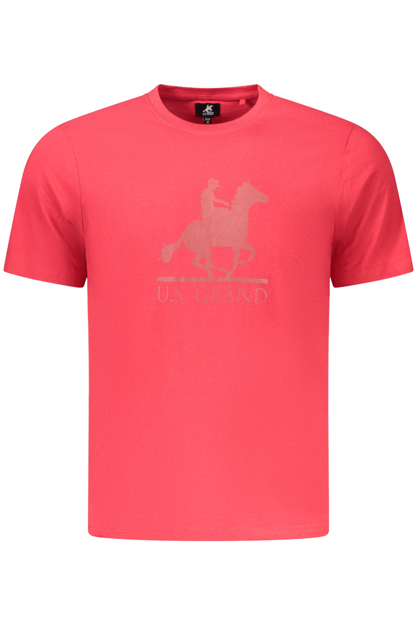 US GRAND MEN'S SHORT-SLEEVED RED T-SHIRT