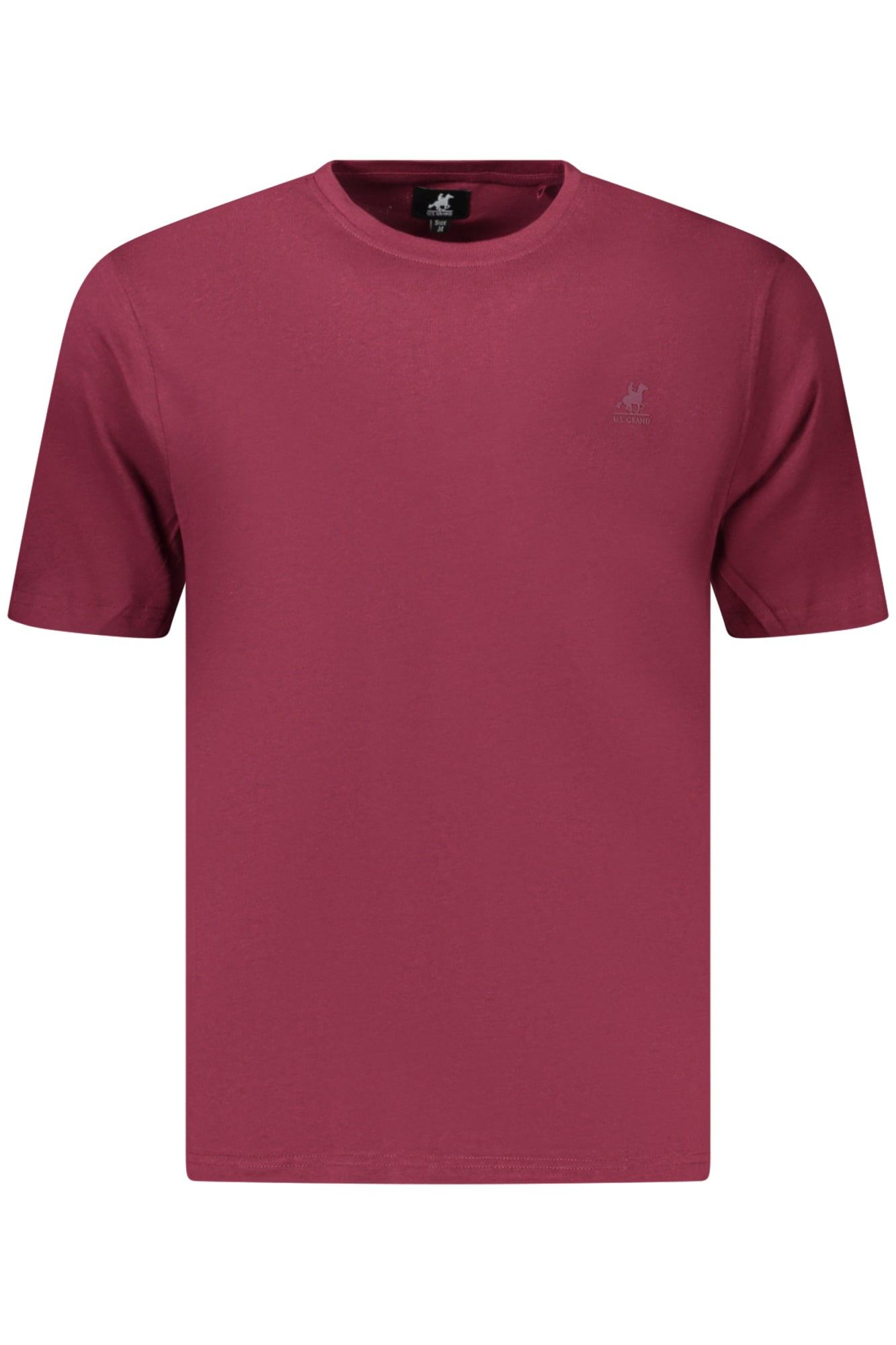 US GRAND MEN'S SHORT-SLEEVED RED T-SHIRT