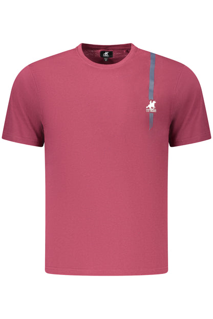 US GRAND MEN'S SHORT-SLEEVED RED T-SHIRT