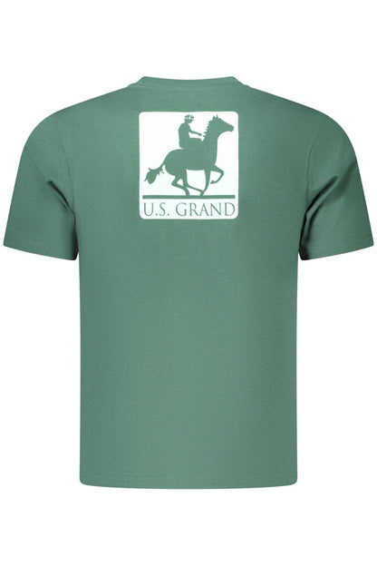 US GRAND MEN'S SHORT-SLEEVED GREEN T-SHIRT