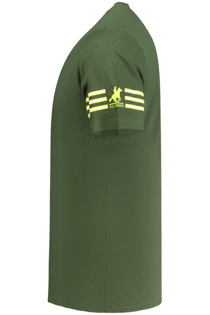 US GRAND MEN'S SHORT-SLEEVED GREEN T-SHIRT