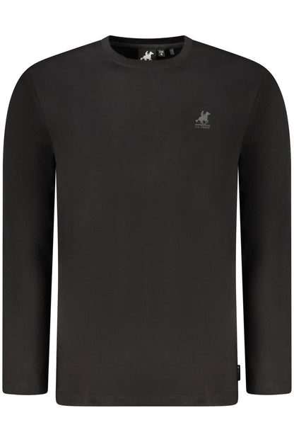 US GRAND MEN'S LONG-SLEEVED BLACK T-SHIRT