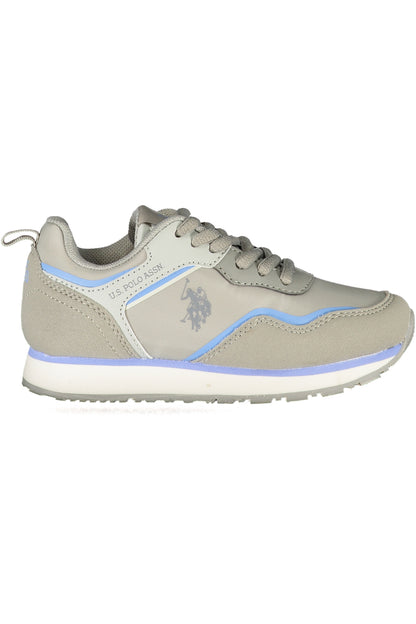 US POLO ASSN. GRAY CHILDREN'S SPORTS SHOES