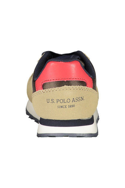 US POLO ASSN. BROWN CHILDREN'S SPORTS SHOES
