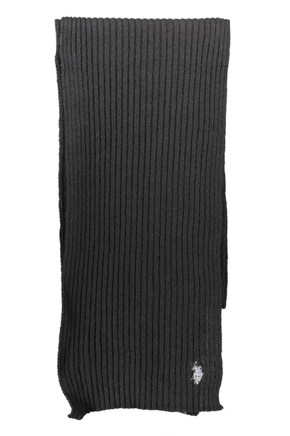 US POLO ASSN. MEN'S BLACK SCARF