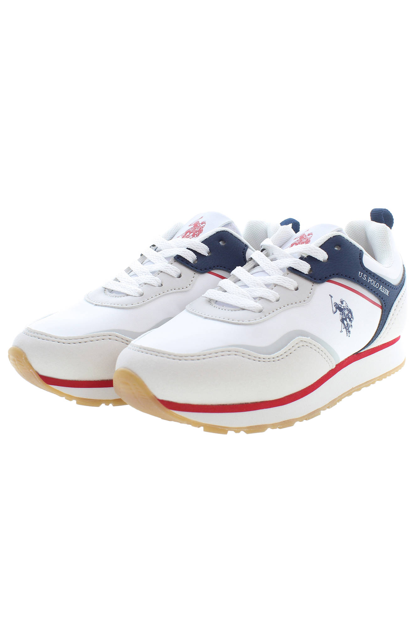 US POLO ASSN. CHILDREN'S WHITE SPORTS FOOTWEAR