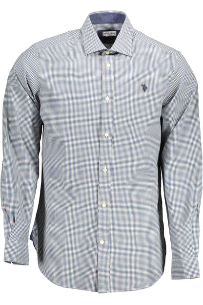 US POLO ASSN. MEN'S LONG-SLEEVED SHIRT, BLUE