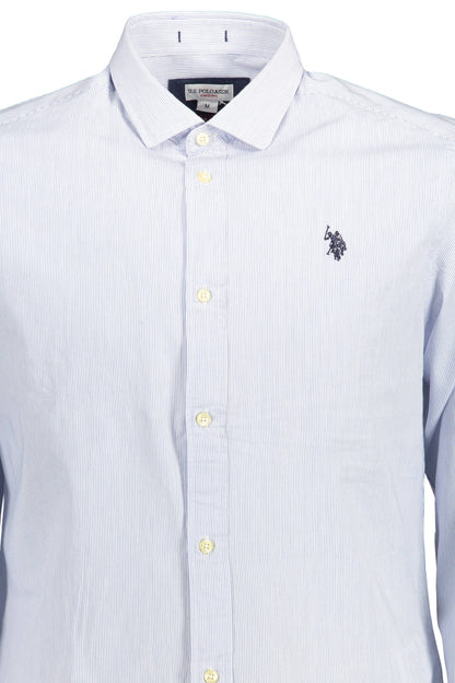US POLO ASSN. MEN'S LONG-SLEEVED SHIRT, BLUE