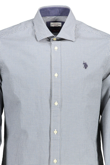 US POLO ASSN. MEN'S LONG-SLEEVED SHIRT, BLUE