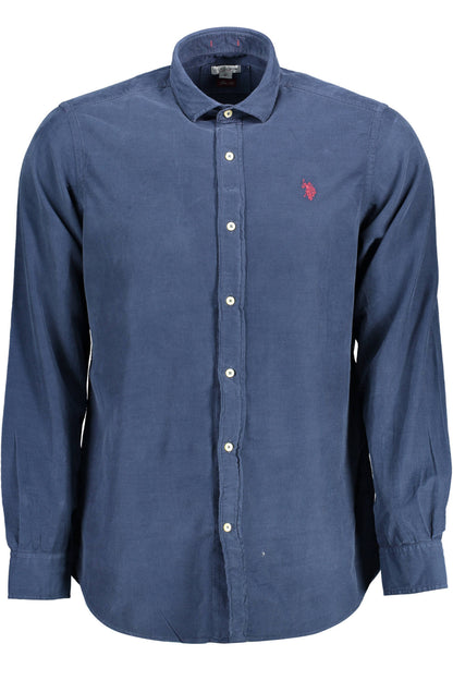 US POLO ASSN. MEN'S BLUE LONG-SLEEVED SHIRT