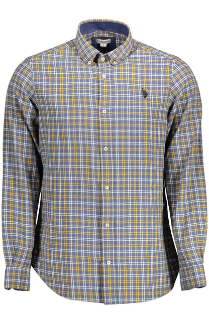 US POLO ASSN. MEN'S BLUE LONG-SLEEVED SHIRT
