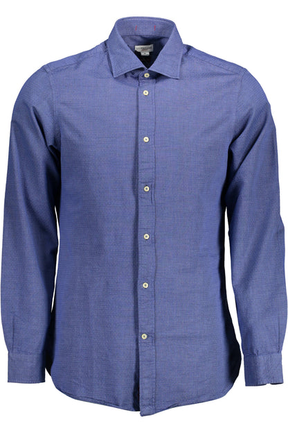 US POLO ASSN. MEN'S BLUE LONG-SLEEVED SHIRT