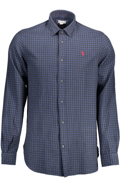 US POLO ASSN. MEN'S BLUE LONG-SLEEVED SHIRT