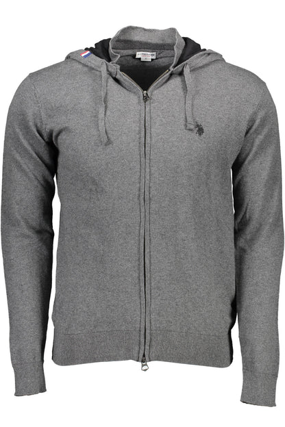 US POLO ASSN. MEN'S GREY CARDIGAN