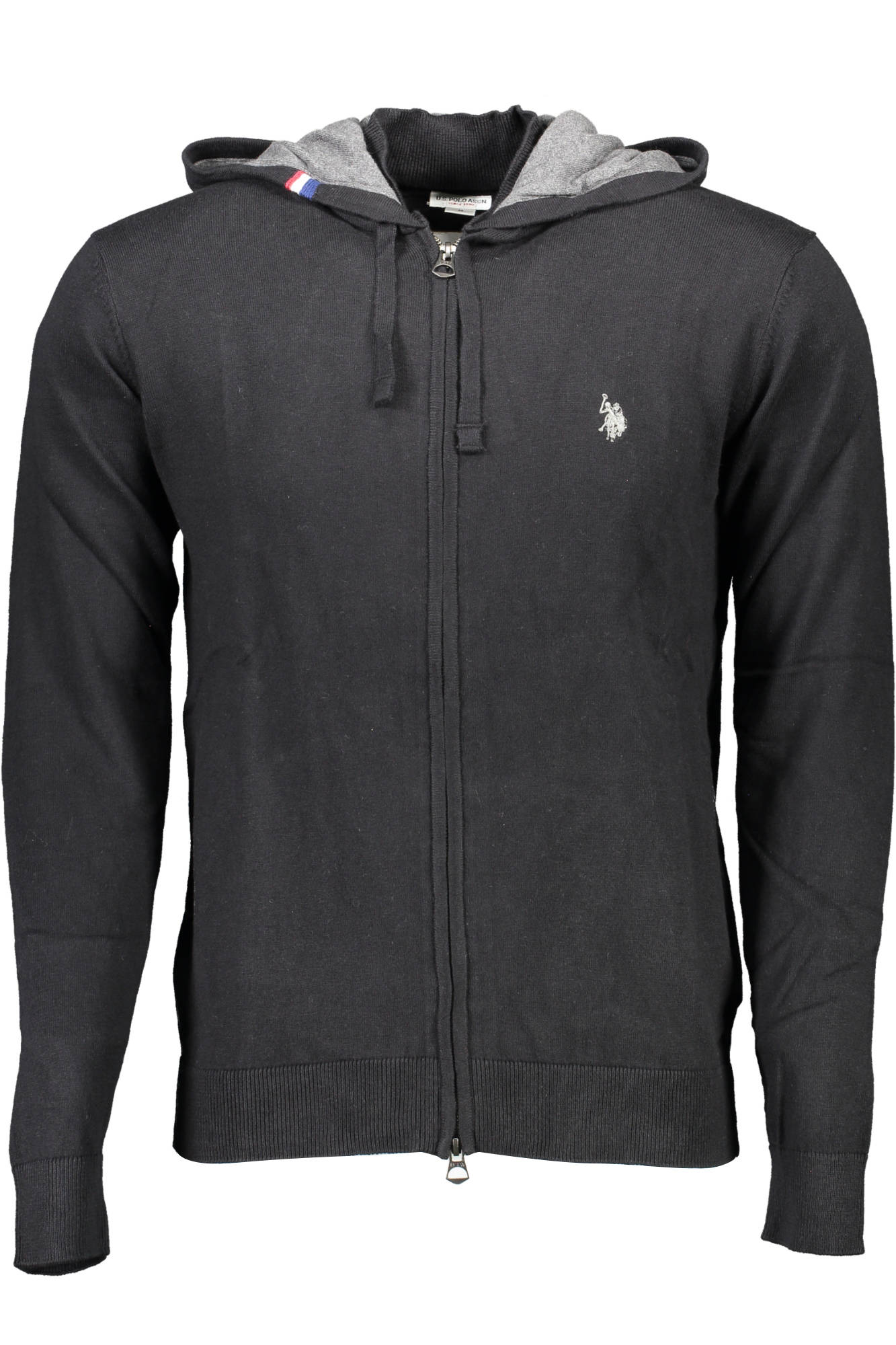US POLO ASSN. MEN'S BLACK CARDIGAN