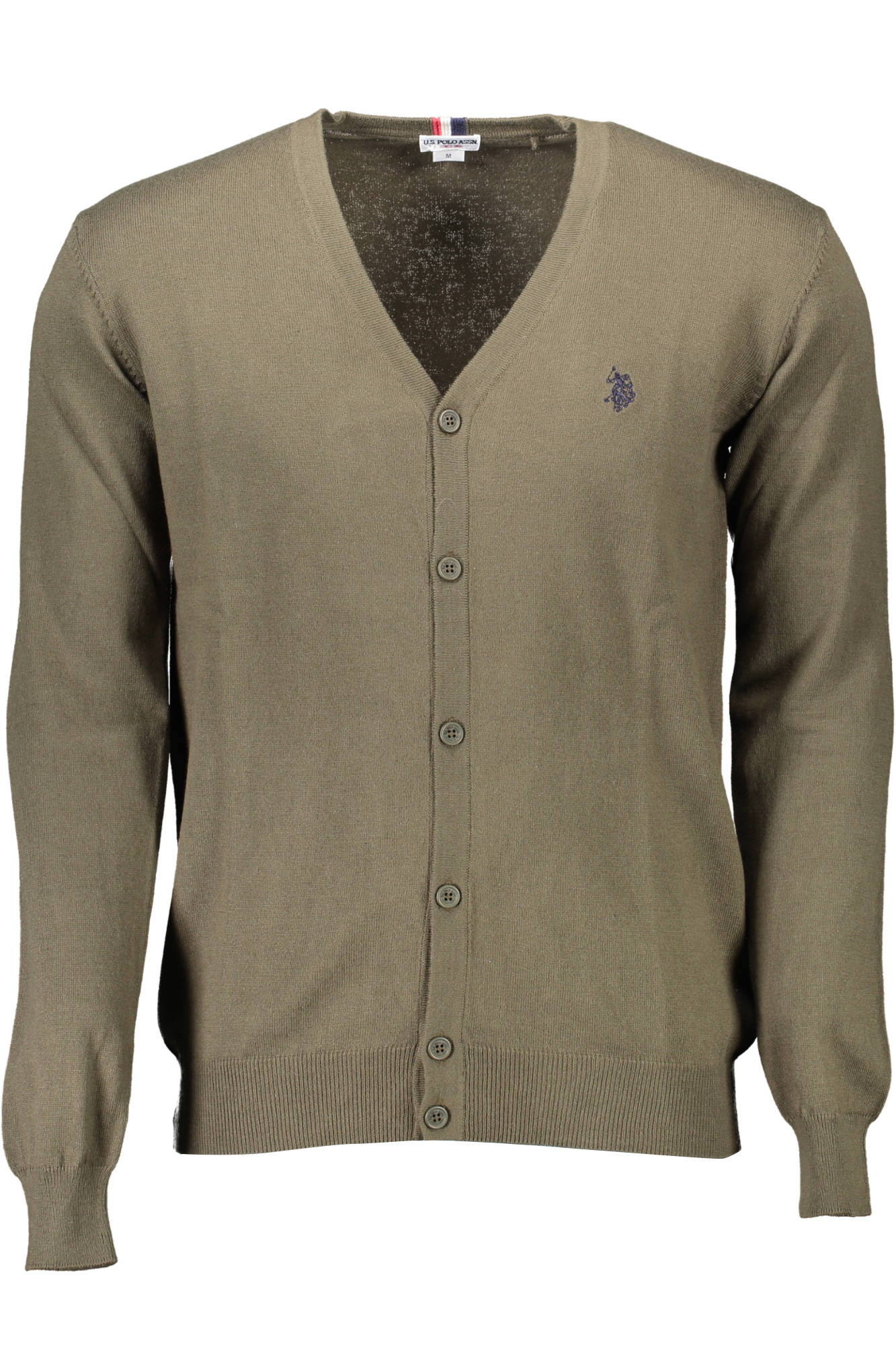 US POLO ASSN. MEN'S GREEN CARDIGAN