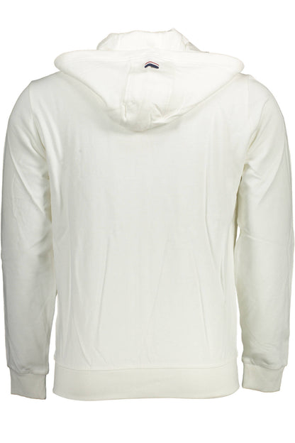 US POLO ASSN. MEN'S WHITE ZIP-UP SWEATSHIRT