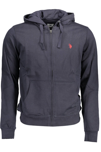 US POLO ASSN. MEN'S BLUE ZIP-UP SWEATSHIRT