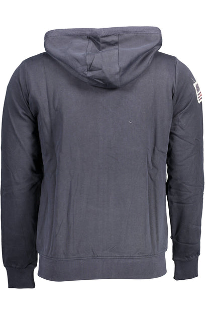 US POLO ASSN. MEN'S BLUE ZIP-UP SWEATSHIRT