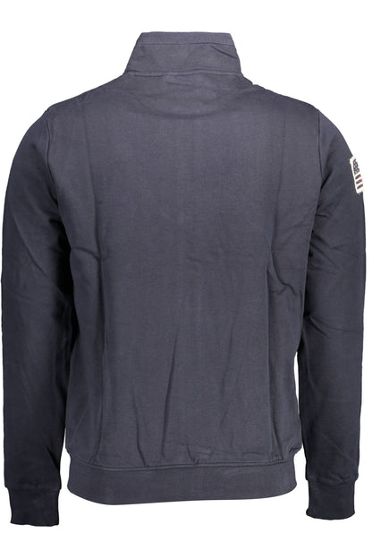 US POLO ASSN. MEN'S BLUE ZIP-UP SWEATSHIRT