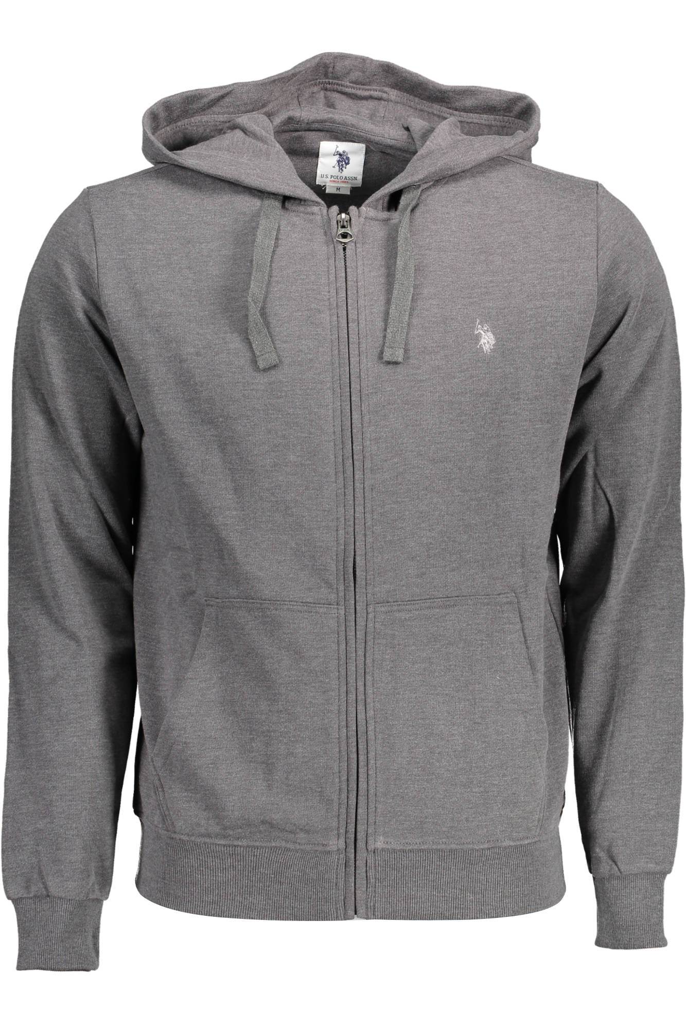 US POLO ASSN. MEN'S GRAY ZIP-UP SWEATSHIRT