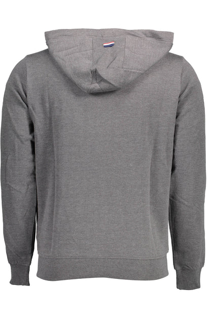 US POLO ASSN. MEN'S GRAY ZIP-UP SWEATSHIRT