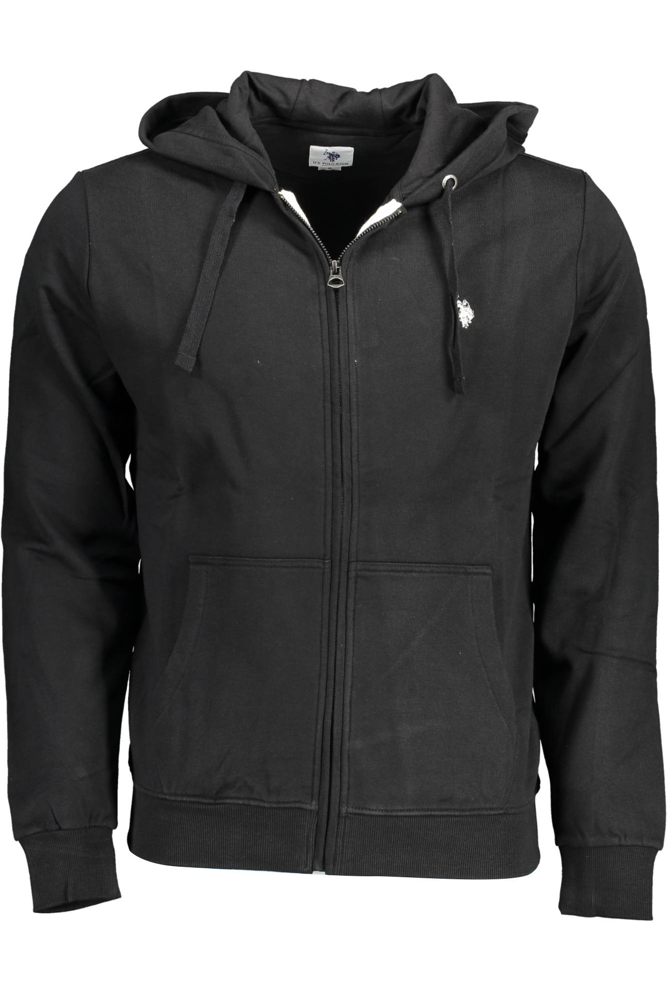 US POLO ASSN. MEN'S BLACK ZIP-UP SWEATSHIRT