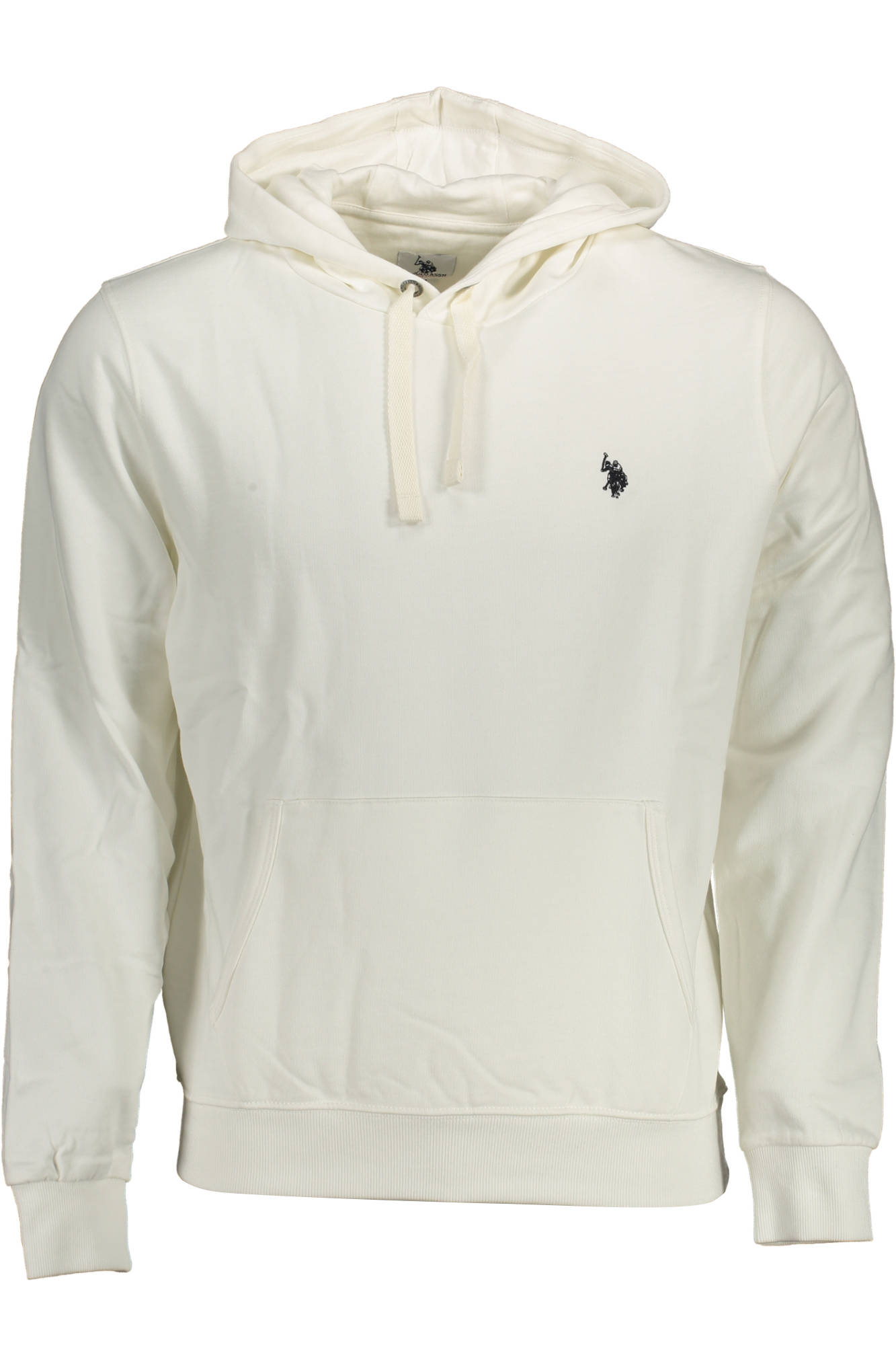 US POLO ASSN. MEN'S WHITE ZIP-UP SWEATSHIRT