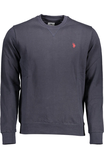 US POLO ASSN. MEN'S BLUE ZIP-UP SWEATSHIRT