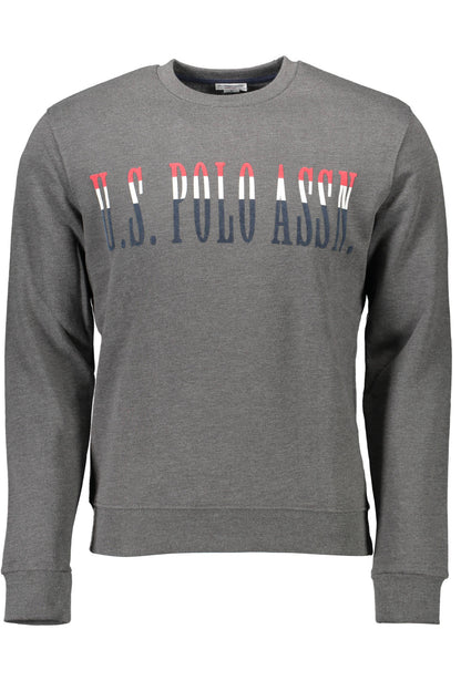 US POLO ASSN. MEN'S GRAY ZIP-UP SWEATSHIRT